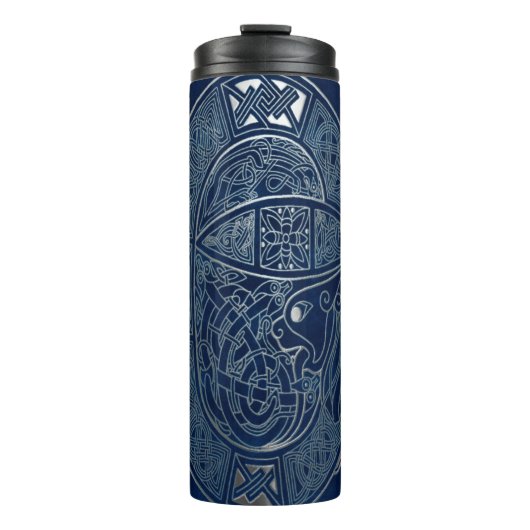 Celtic Dragon Blue Thermosbecher (Vorderseite)