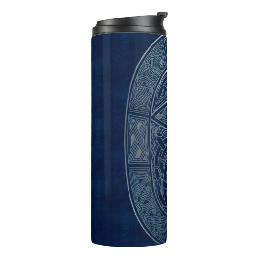Celtic Dragon Blue Thermosbecher (Nach links gedreht)