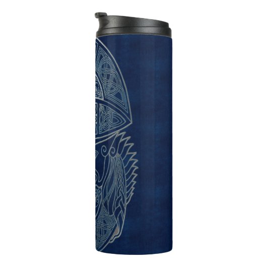 Celtic Dragon Blue Thermosbecher (Nach rechts gedreht)