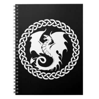 Celtic Dragon Circle Notizblock