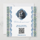 Celtic Dragon Fantasy Wedding Save the Date Card Einladung (Rückseite)