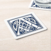 Celtic Dragon Initial A Rechteckiger Pappuntersetzer (angewinkelt)