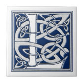 Celtic Dragon Initial L Fliese (Vorderseite)