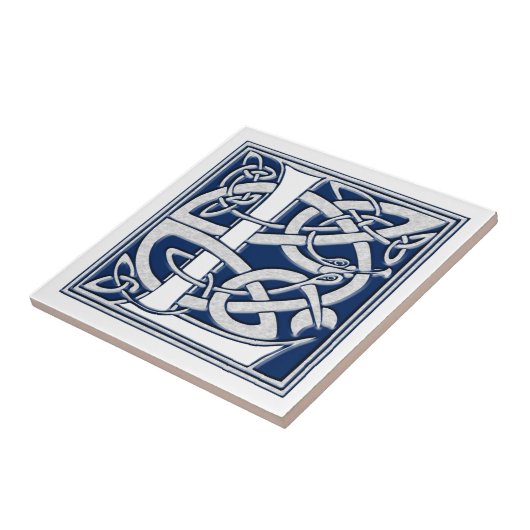 Celtic Dragon Initial L Fliese (Seite)