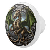 Celtic Dragon Keramikknauf (Rechts)