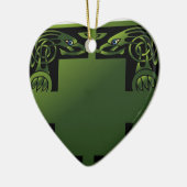 Celtic Dragon Keramikornament (Links)