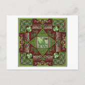 Celtic Dragon Labyrinth Postkarte (Vorderseite)
