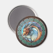 Celtic Dragon Magnet (Vorderseite/Rückseite)