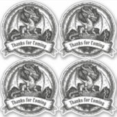 Celtic Dragon | Märchenaufkleber-Set Aufkleber (Vorderseite)