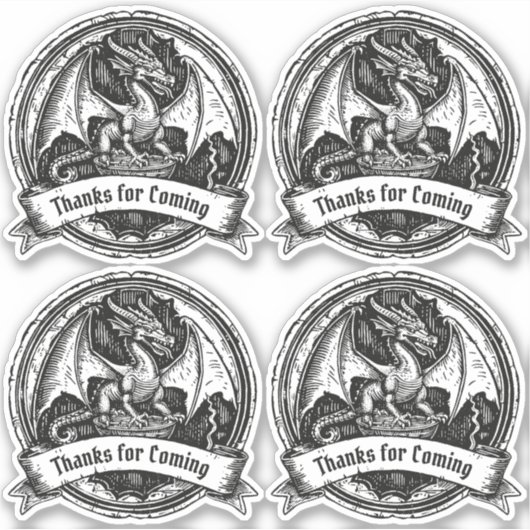 Celtic Dragon | Märchenaufkleber-Set Aufkleber (Vorderseite)