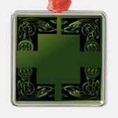 Celtic Dragon Ornament Aus Metall (Vorne)