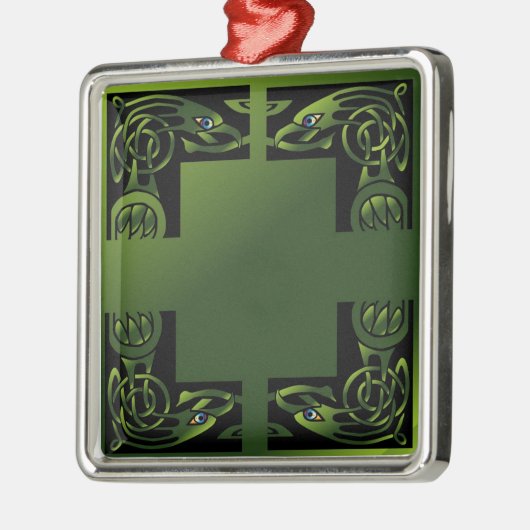 Celtic Dragon Ornament Aus Metall (Links)