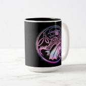 Celtic Dragon Round Coffee Tasse (VorderseiteRechts)