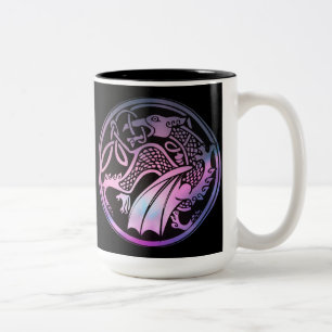 Celtic Dragon Round Coffee Tasse