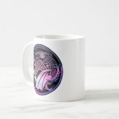 Celtic Dragon Round Kaffeetasse (Vorderseite Links)