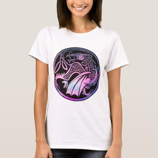 Celtic Dragon Round T-Shirt (Vorderseite)