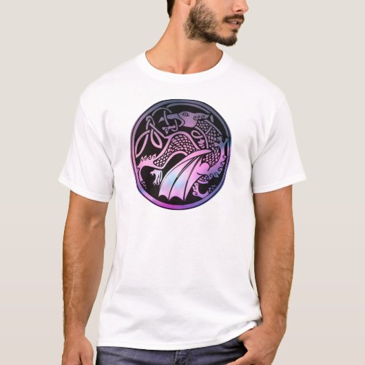 Celtic Dragon Round T-Shirt (Vorderseite)