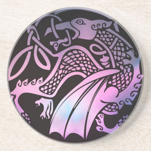 Celtic Dragon Round Untersetzer (Vorne)