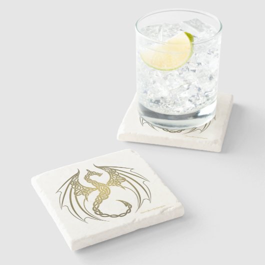 Celtic Dragon Untersetzer (Seitenansicht)
