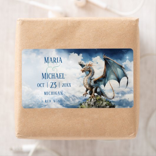 Celtic Dragon Wedding Small Wine Flasche (Insitu)