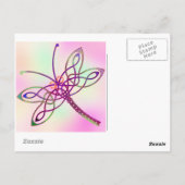 Celtic Dragonfly Light Postkarte (Rückseite)