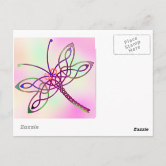 Celtic Dragonfly Light Postkarte
