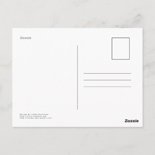 Celtic Dragonfly Postkarte (Rückseite)