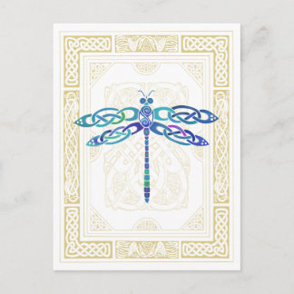 Celtic Dragonfly Postkarte