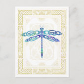 Celtic Dragonfly Postkarte (Vorderseite)