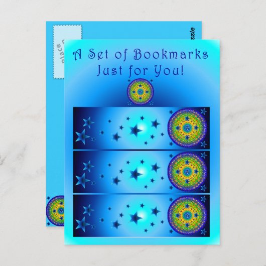 Celtic Earth Orb Lesezeichen Postcard Postkarte (Vorne/Hinten)