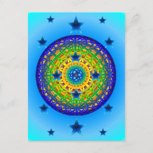 Celtic Earth Orb Postcard Postkarte