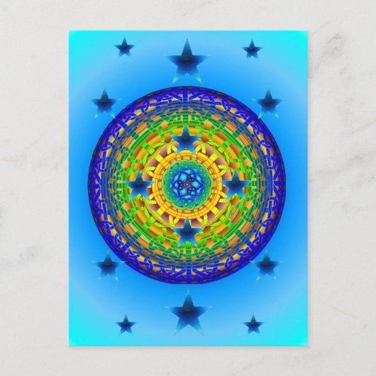 Celtic Earth Orb Postcard Postkarte (Vorderseite)