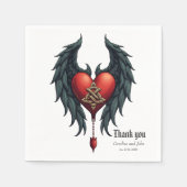 Celtic elegance with a heart and wings. serviette (Vorderseite)