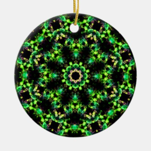 Celtic Emerald Wreath Ornament - 2 Seiten Design (Vorne)