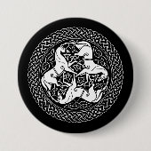 Celtic Epona Knoten mit Pferden Button (Vorderseite)