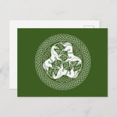 Celtic Epona Knoten mit Pferden Postkarte (Vorne/Hinten)