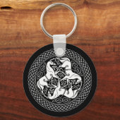 Celtic Epona Knoten mit Pferden Schlüsselanhänger (Vorderseite)