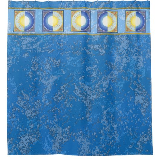 Celtic Equinox Sun & Moon Duschvorhang (Vorderseite)