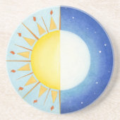 Celtic Equinox Sun und Mond Getränkeuntersetzer (Vorne)