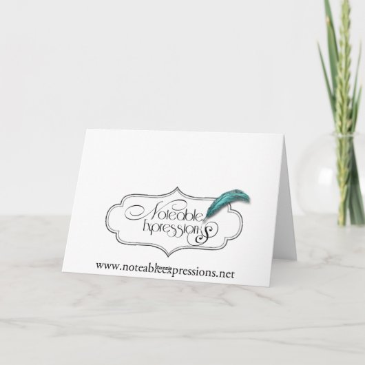 Celtic Eternity Knot Aquamarin und Elfenbeinküste Dankeskarte (Rückseite)