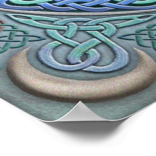 Celtic Eye of the World Fine Art Poster (Ecke)