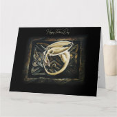 Celtic Familiar Dragon Father's Day Card Karte (Vorderseite)