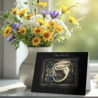 Celtic Familiar Dragon Father's Day Card