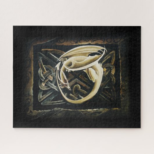 Celtic Familiar Dragon Puzzle (Horizontal)