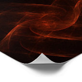 Celtic Flame Fraktal Print Poster (Ecke)