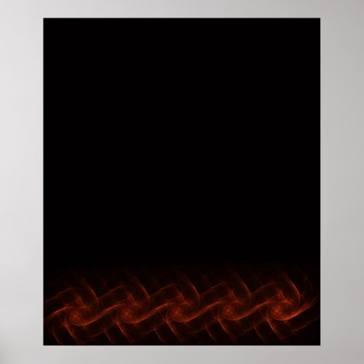 Celtic Flame Fraktal Print Poster (Vorne)