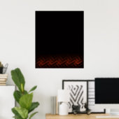 Celtic Flame Fraktal Print Poster (Heimbüro)