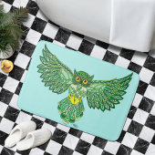 Celtic Flight Owl Green Badematte