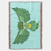 Celtic Flight Owl Green Decke (Vorderseite Vertikal)