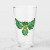Celtic Flight Owl Green Glas (Vorderseite)